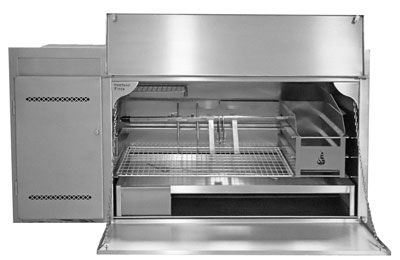 De Luxe 1200mm spitbraai - complete 304 stainless steel